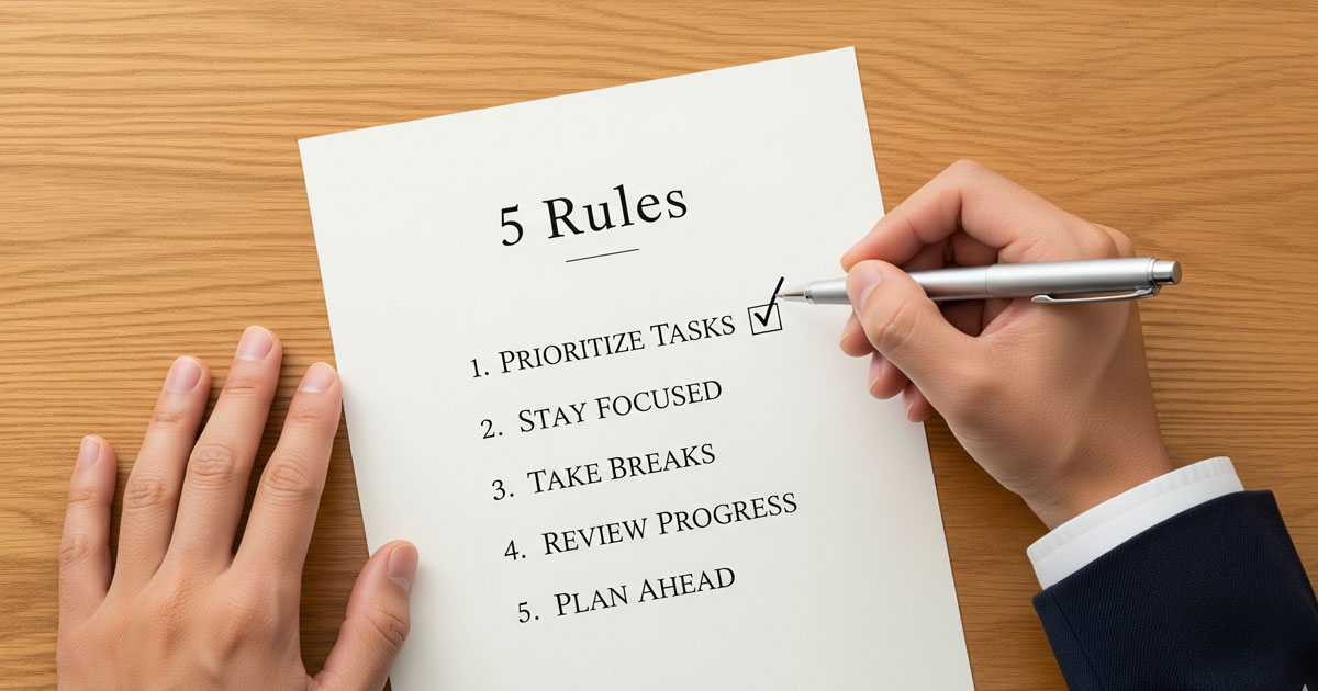 コツコツドカン卒業のための5条件チェックリスト